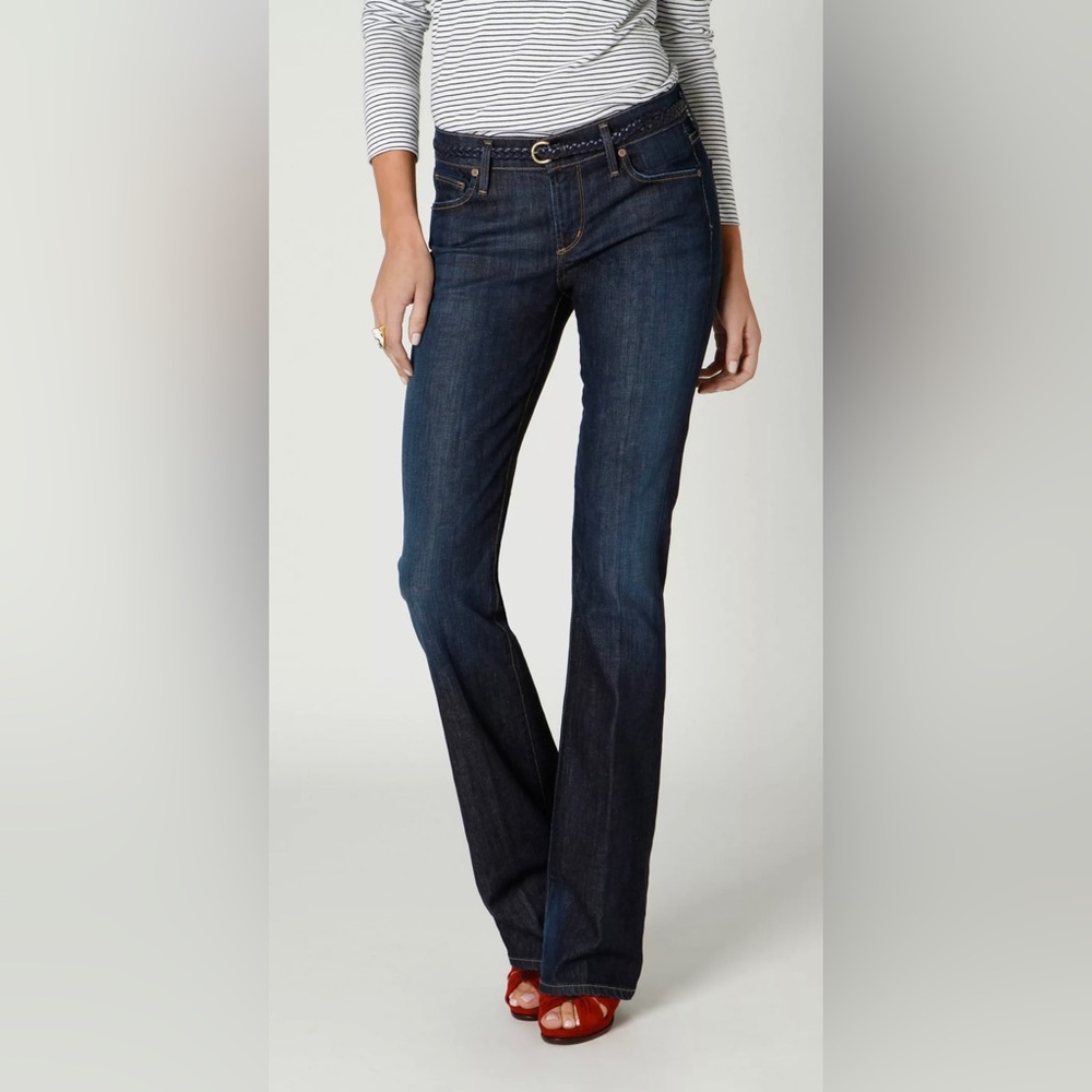 Citizens of Humanity Kelly Stretch Low Waist Bootcut Jeans | Size 24 | Dark Blue